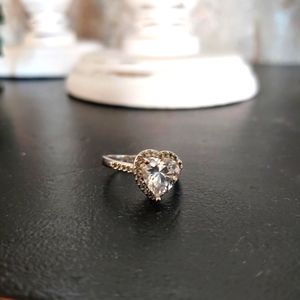 Heart Zirconia Ring Size 8